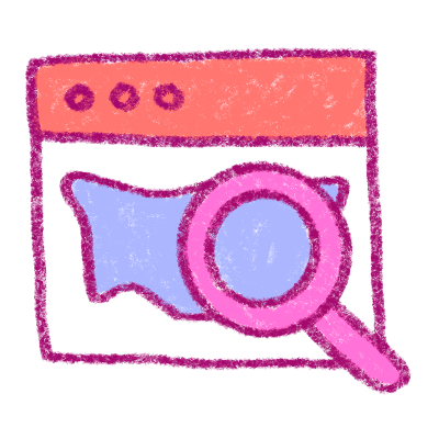 Search listings in a browser window